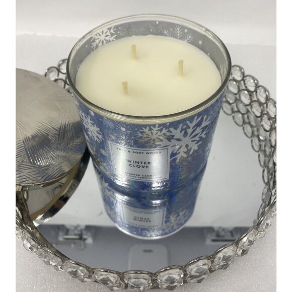 1 Bath & Body Works WINTER CLOVE 3 Wick Scented Wax Candle 14.5 Large - Picture 3 of 5